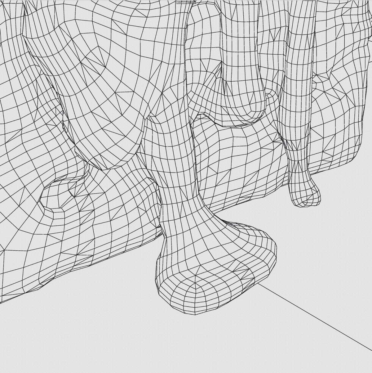 Topologija Meshyjeve 3D-mreže je presenetljivo dobra.