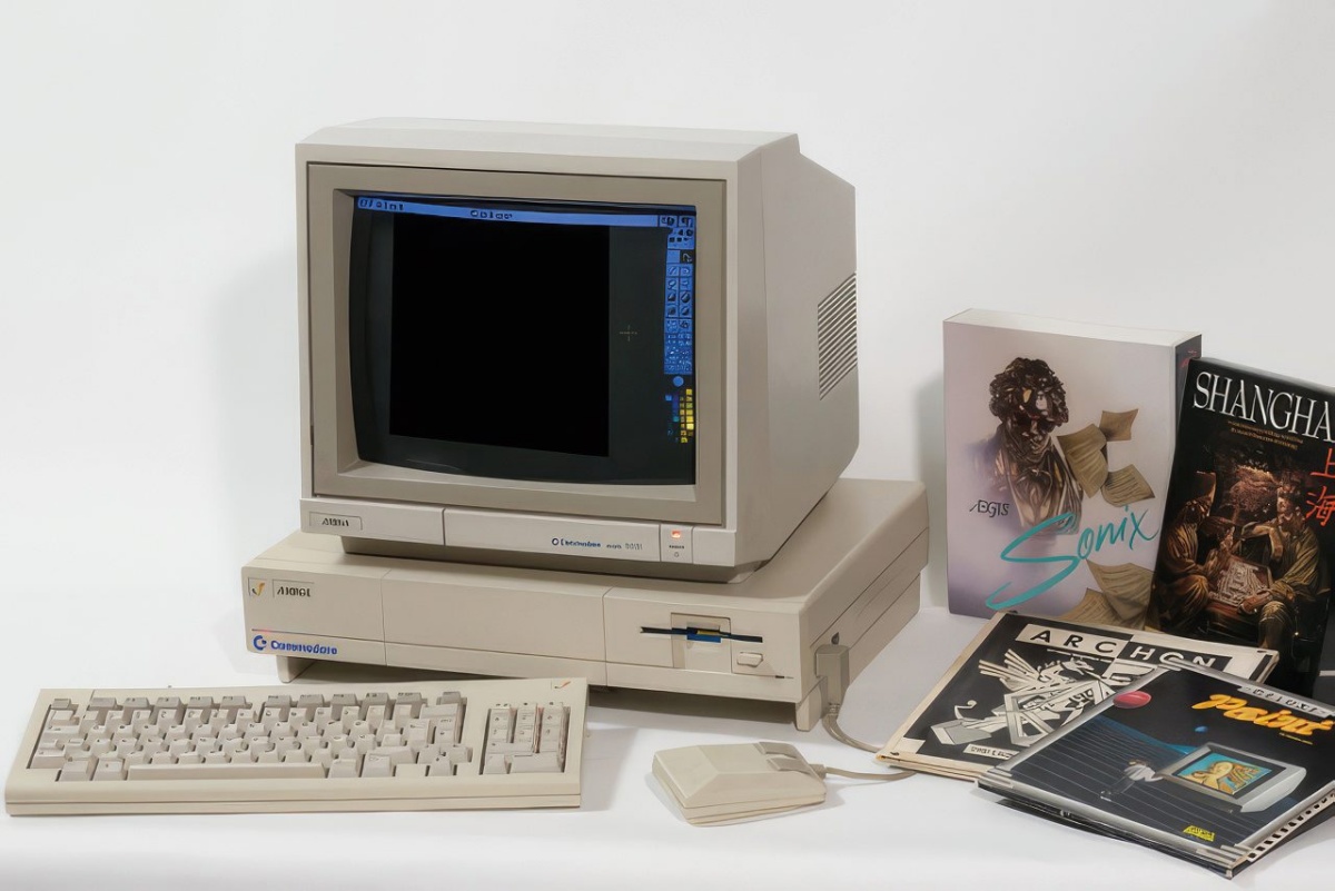 Amiga 1000 z vmesnikom Workbench.