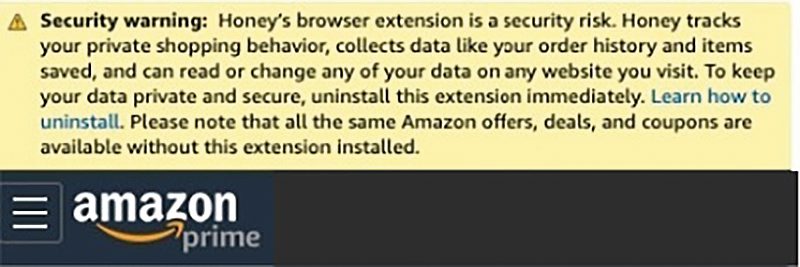 Amazon je že davnega leta 2019 razširitev Honey označil kot zlonamerno, nato pa jo je kupil Paypal.
