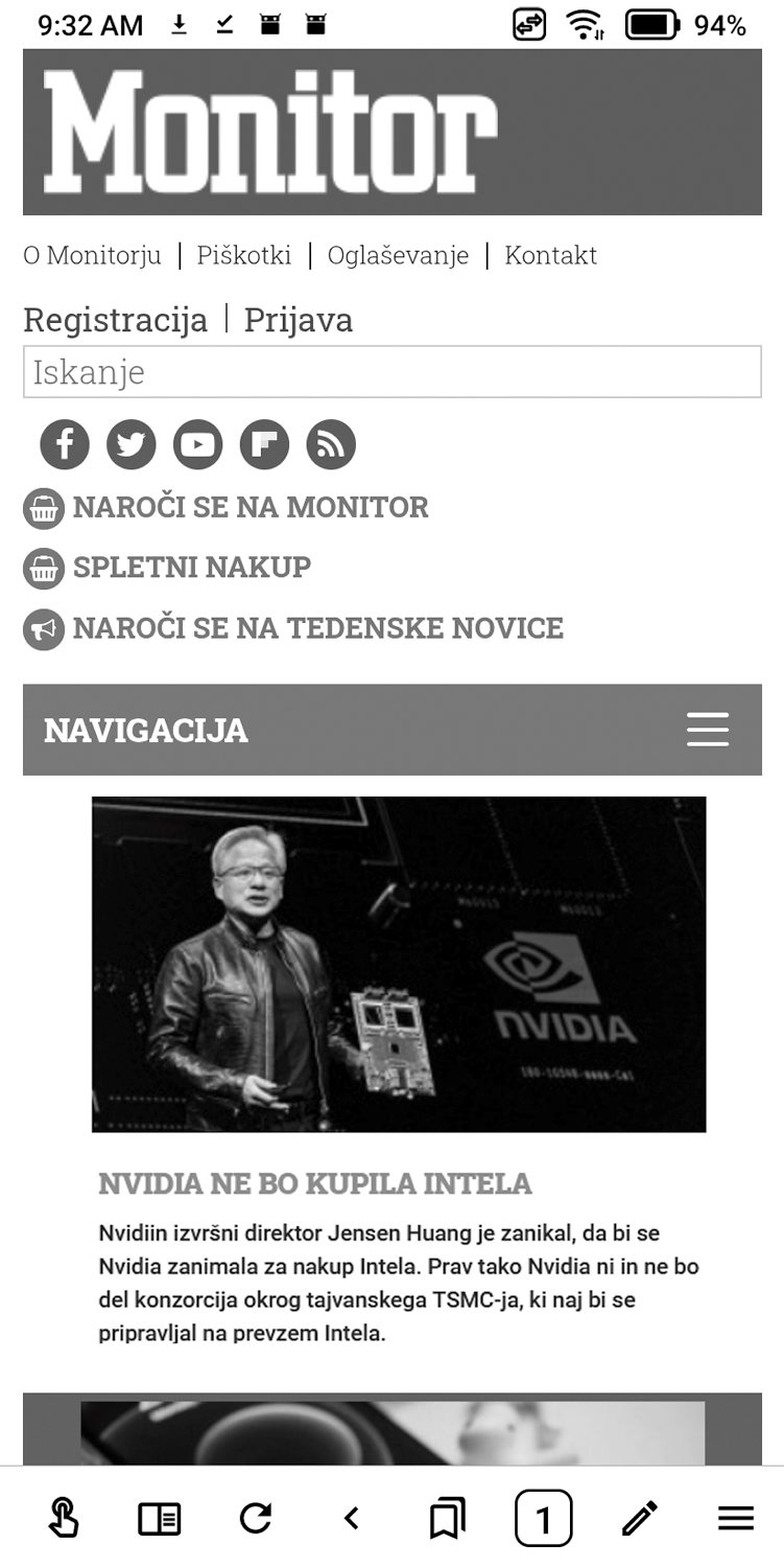 Aplikacije za elektronsko črnilo