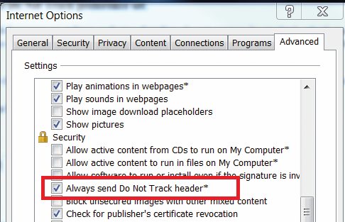 Microsoft je z Internet Explorerjem spodkopal namen DNT, ko ga je privzeto vključil.