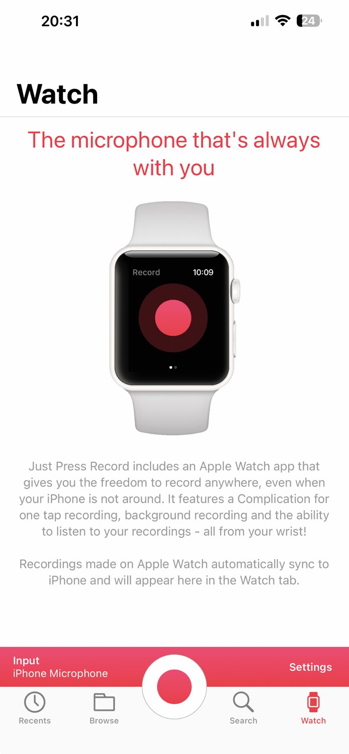Aplikacije za uro Apple Watch