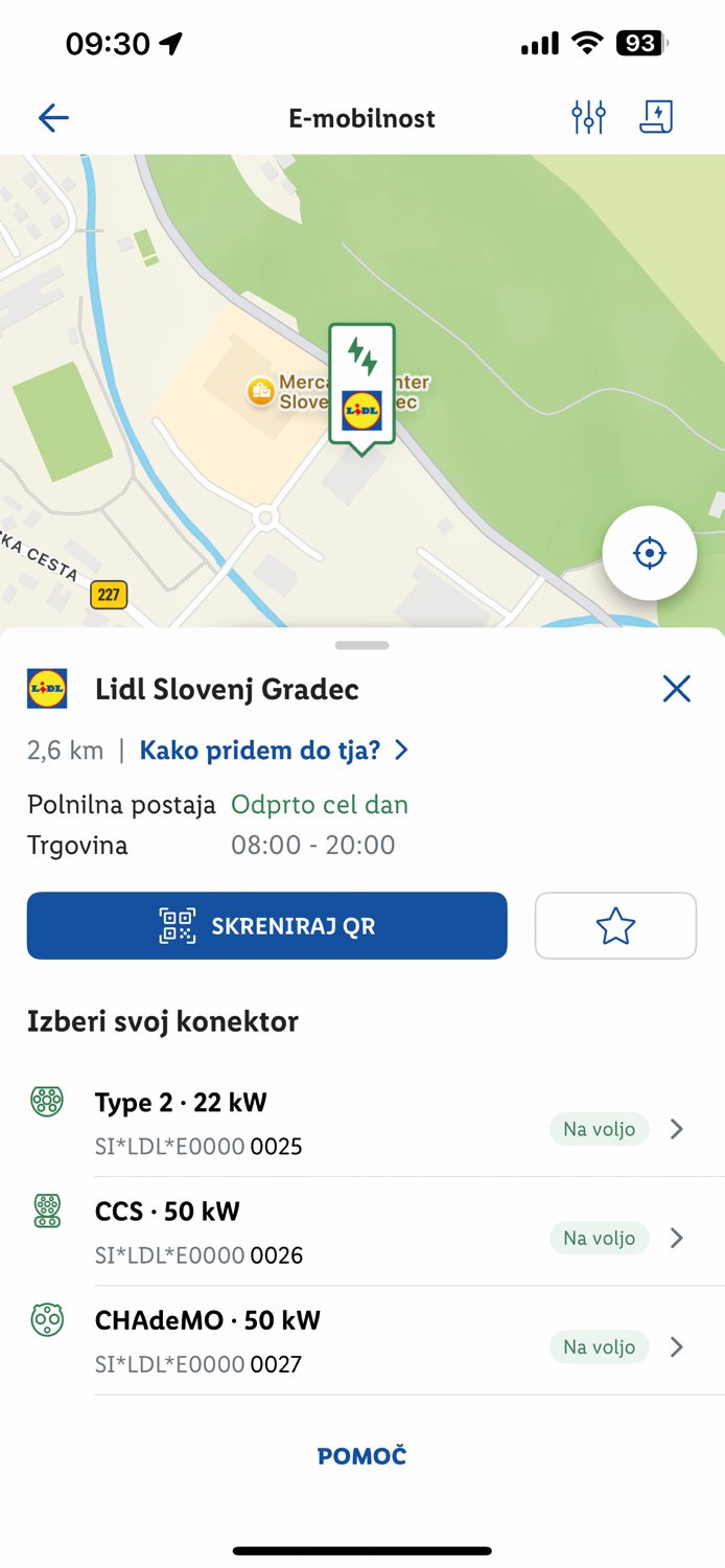 Polnjenje električnega avtomobila