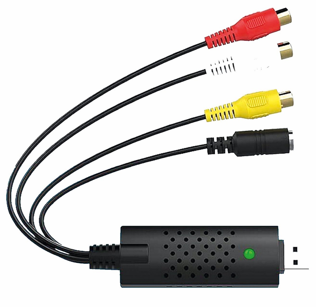 VIXLW Video Capture Card zajema video iz starih analognih naprav VHS in S-VHS.