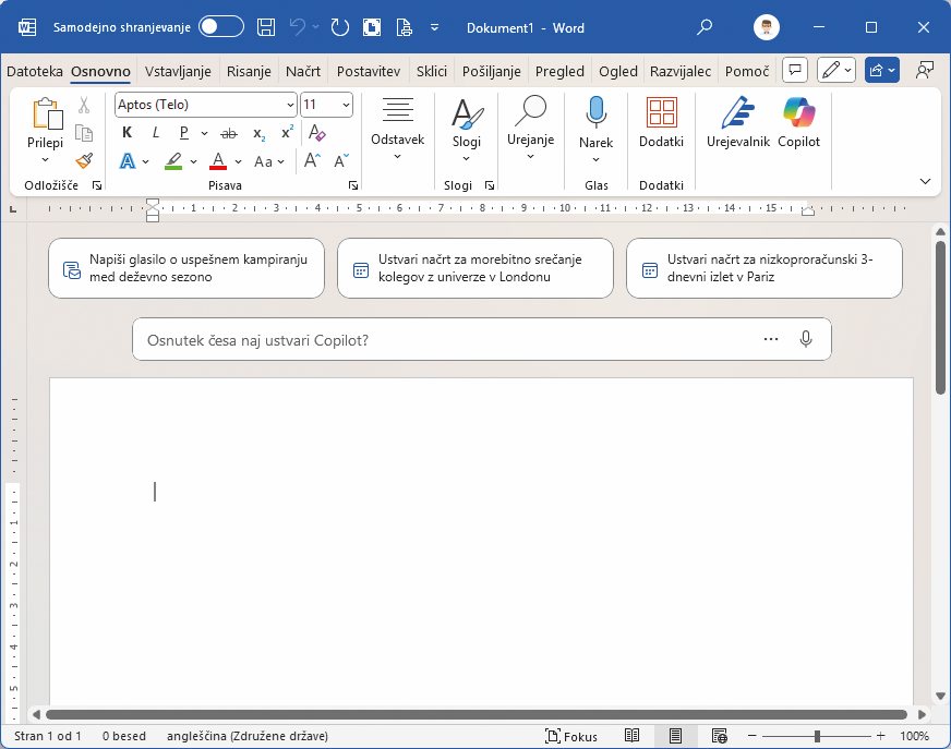 Microsoft si zelo želi, da bi uporabniki spoznali Copilot in ga začeli uporabljati.