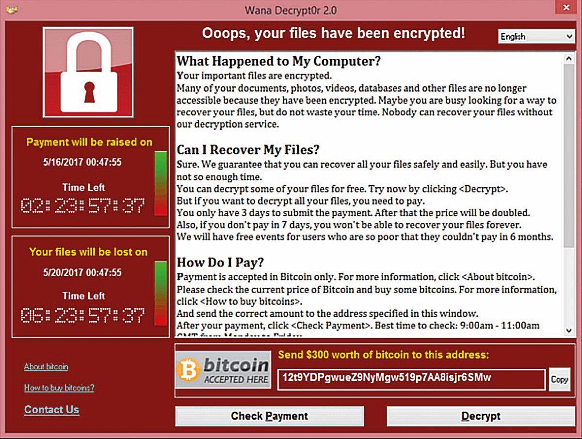 Kako WannaCry izsiljuje odkupnino.