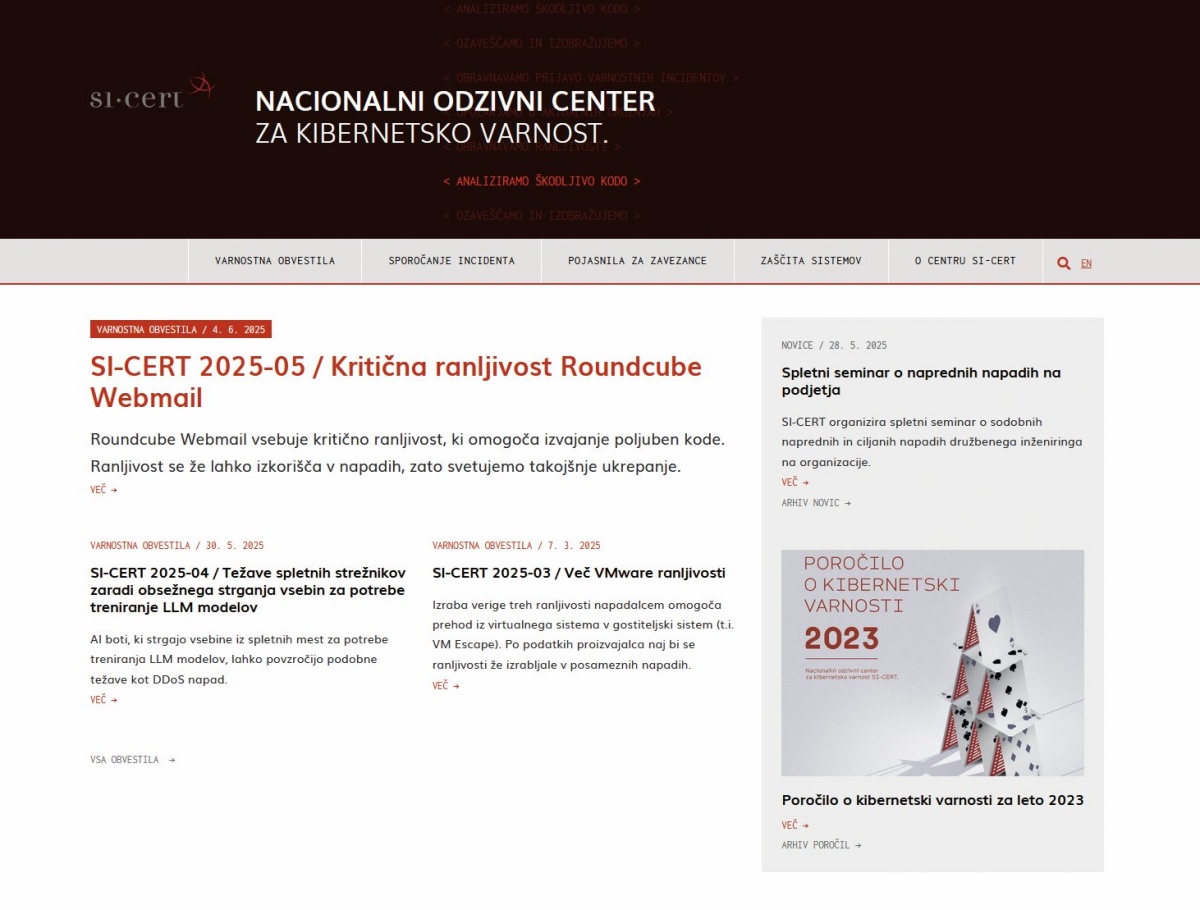 Intervju Gorazd Božič, SI-CERT