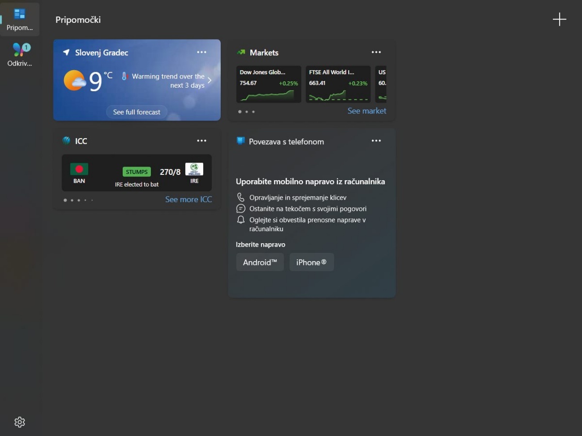 Lebdeči pripomočki so osrednji del uporabniške izkušnje operacijskega sistema Windows 11.