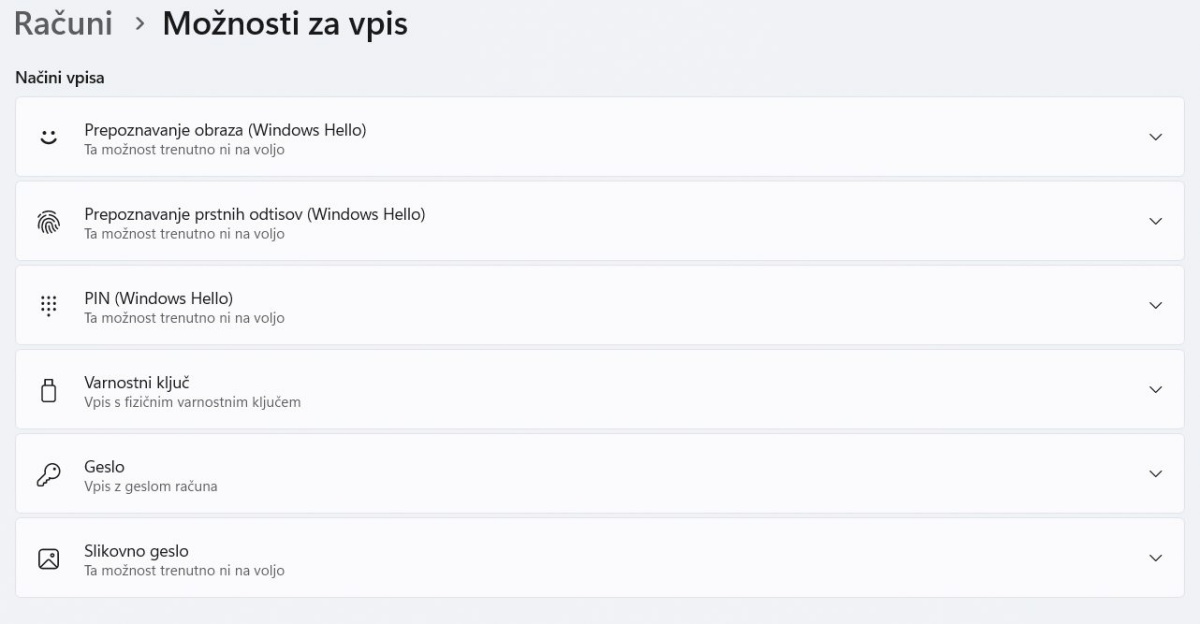 Za varnost sistema poskrbi prijava s sodobnimi gesli »Passkeys«.
